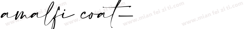amalfi coat字体转换